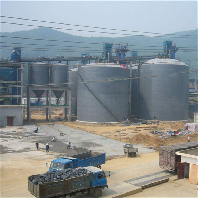 南通水泥钢板仓2座3000吨青岛项目进入施工